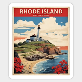 Rhode Island United States of America Tourism Vintage Sticker